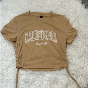 SHEIN Tan Graphic Tee - California West Coast